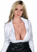 Poupée sexuelle Bonny à forte poitrine et longs cheveux blonds Poupée sexuelle réaliste en TPE Bonny aux courbes pleines, à la peau claire et aux longs cheveux blonds, poupée sexuelle plus vraie que nature aux courbes féminines et à l'allure naturelle.