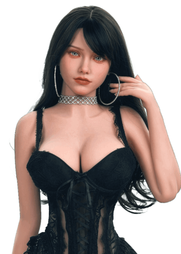 DutchDoll Alexis | 159 cm En stock Poupée sexuelle réaliste DutchDoll Alexis 159 cm en TPE avec cheveux noirs, yeux bleus, seins en gel et silhouette sablier élancée, sex doll au toucher doux.