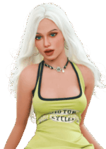 Poupée sexuelle réaliste DutchDoll 158 cm en TPE aux formes féminines naturelles, sex doll avec courbes harmonieuses et allure séduisante.